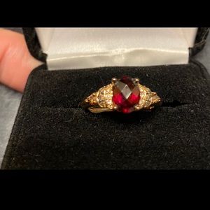 Levian Rhodolite and Strawberry Gold Ring